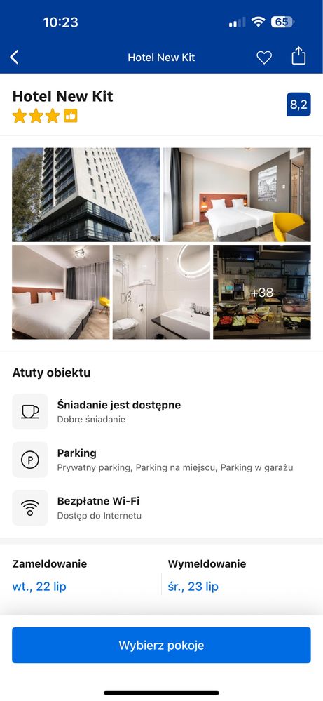 Nocleg w Amsterdamie 28-29.07 Hotel New Kit