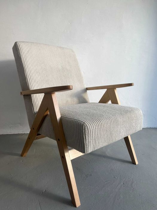 Fotel MARCEL, styl vintage, retro lisek jedynka Prl WYSYŁAMY !