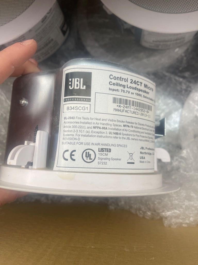 Głośnik sufitowy JBL Control 24CT glosniki białe instalacyjne 30W 100V