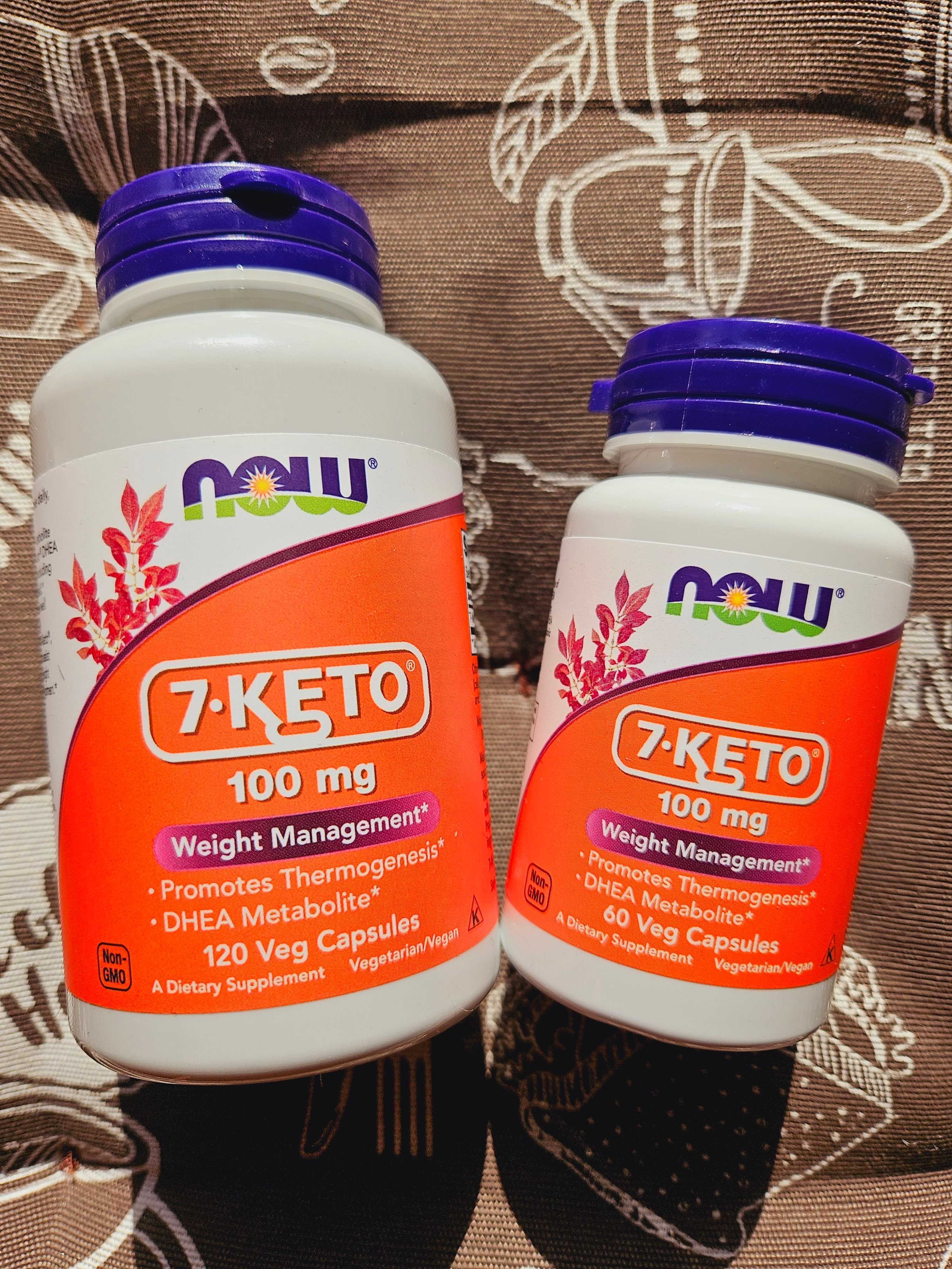 NOW Foods 7-KETO кетодієта зниження ваги схуднення 100 мг 60 120 шт