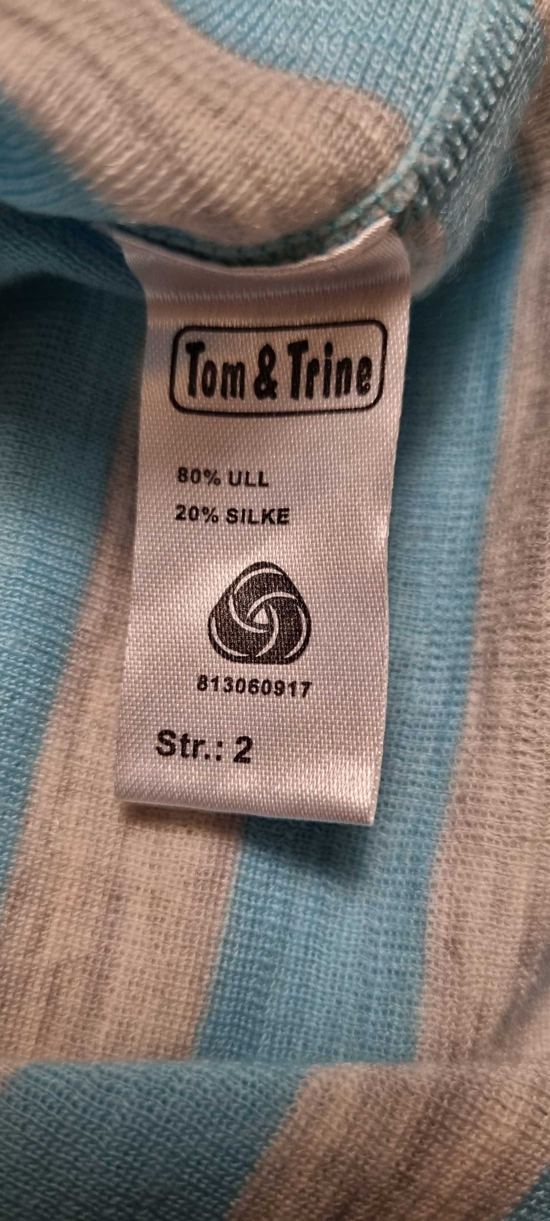 Komplet Tom&Trine wool merino do 98 2 do 3 lat i koszulka KappAhl