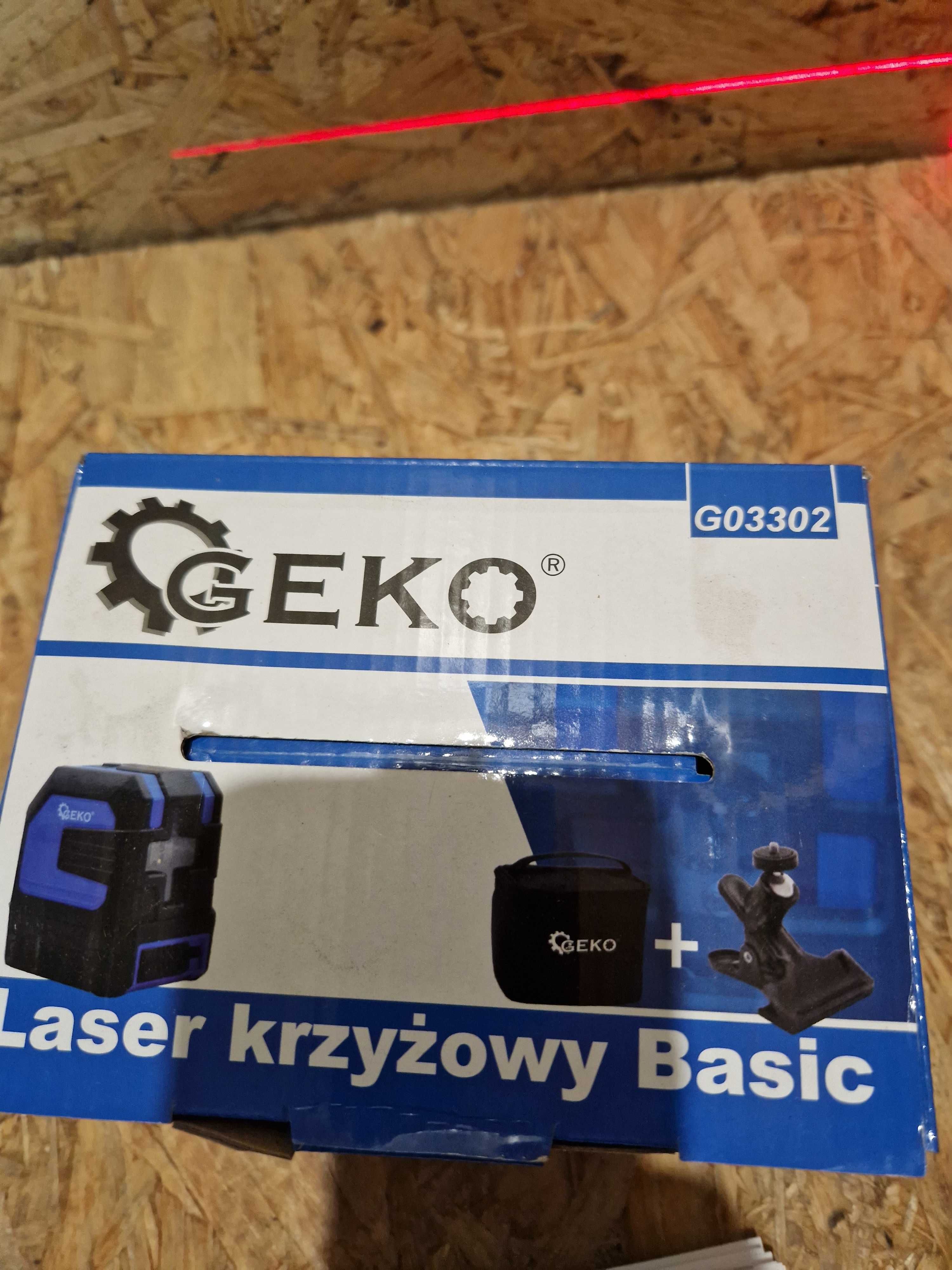 Geko Laser Krzyżowy Samopoziomujący Basic G03302