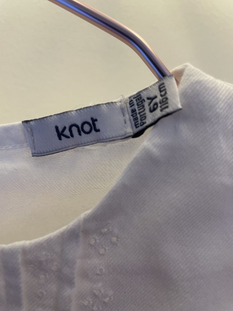 Camisa branca da Knot