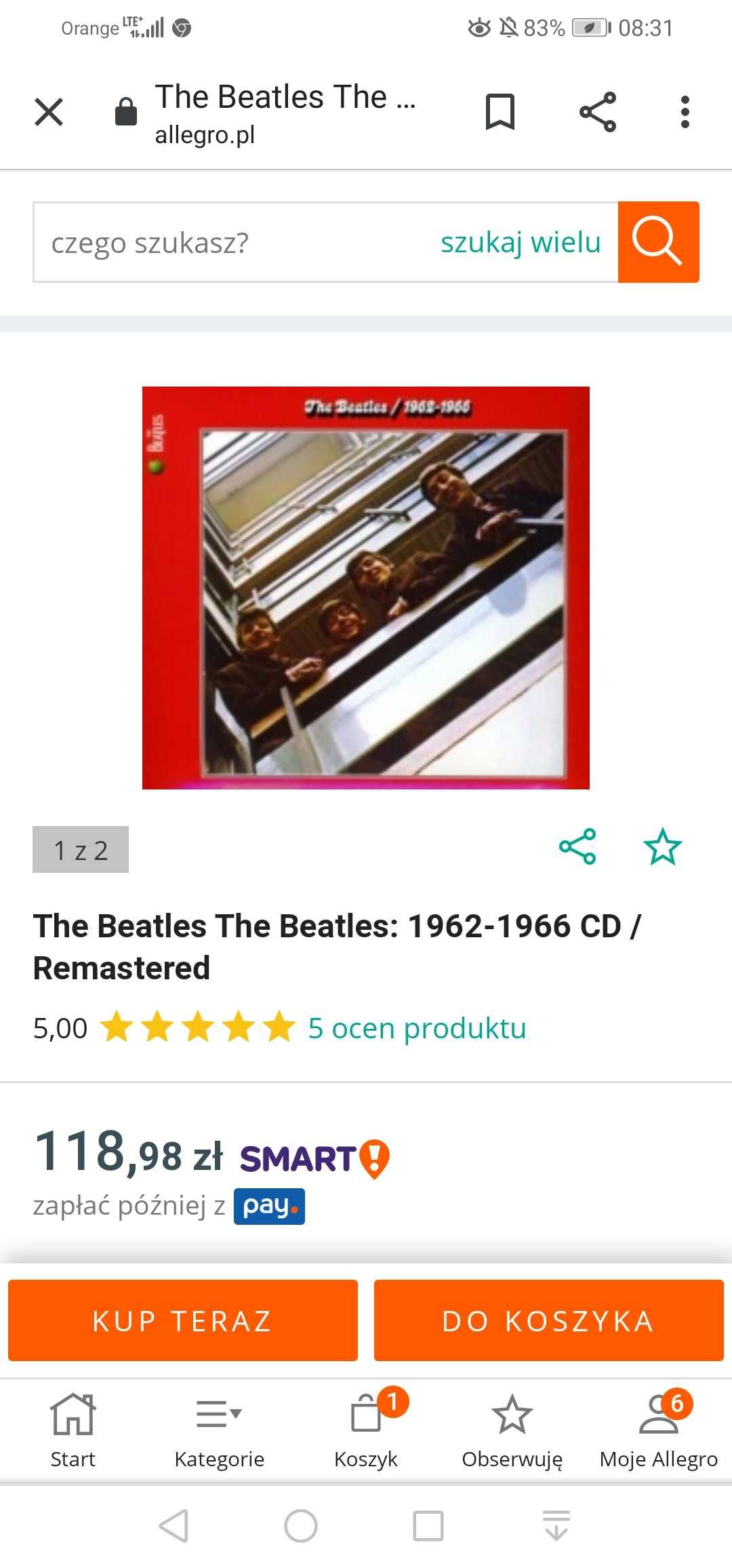 The Beatles-Volume I 1962-66,Volume II 1967-70- 2 płyty CD