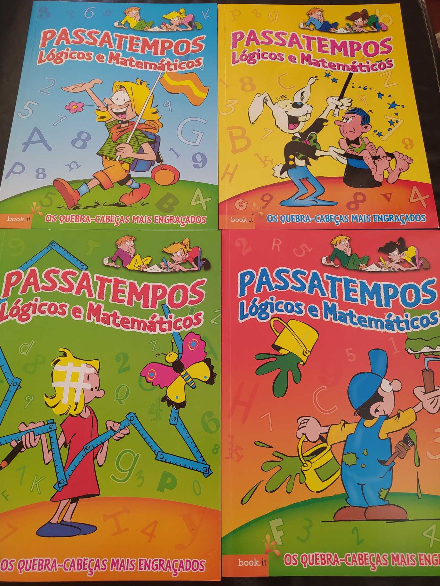 Livros com passatempos matemáticos - NOVO