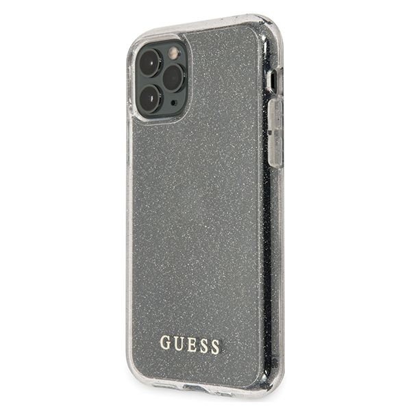 Guess GUHCN58PCGLSI iPhone 11 Prosrebrny/silver hard case Glitter