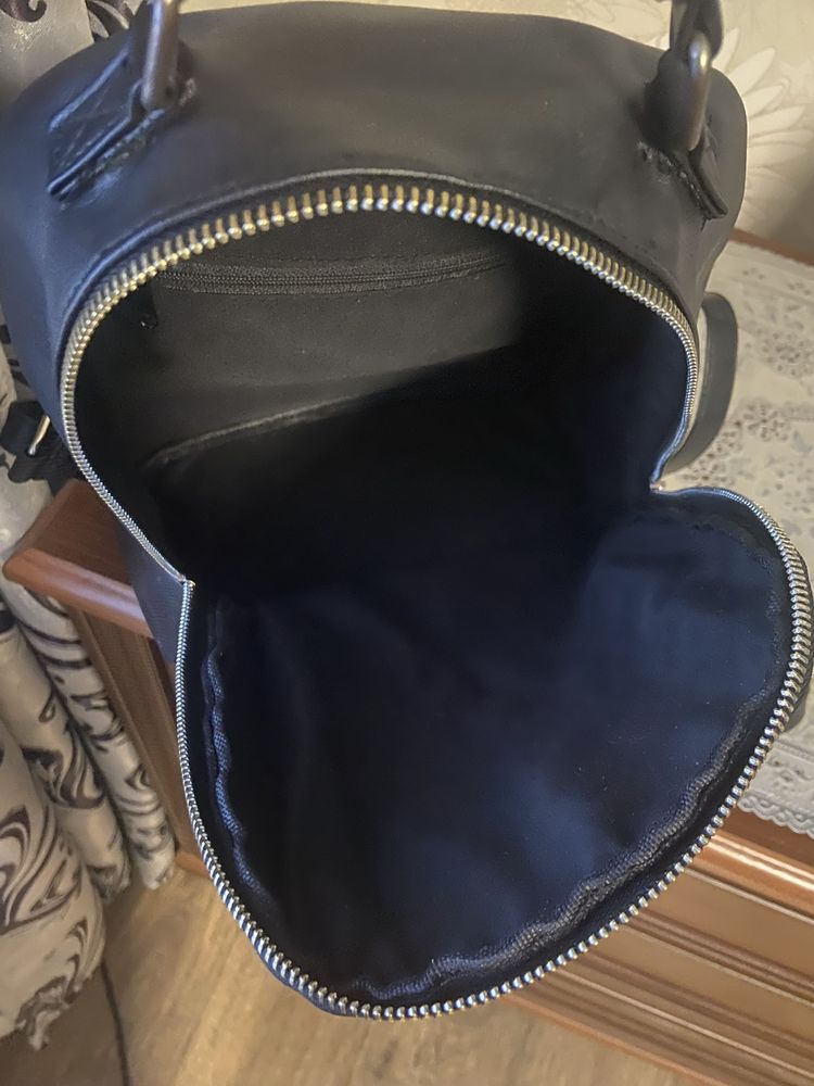 Женский черный рюкзак экокожа