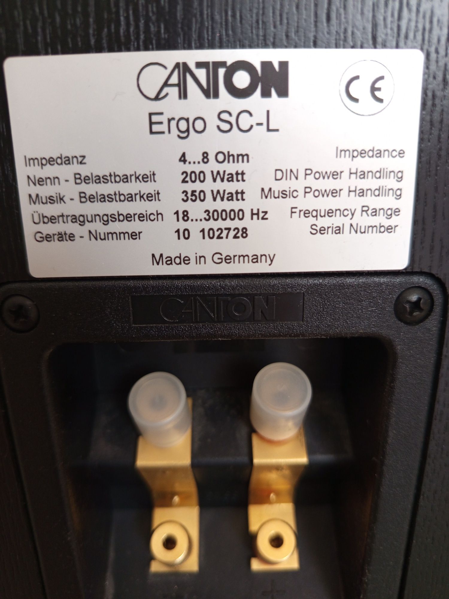 Canton Ergo SC-L – Hi-End класса

Canton Ergo S