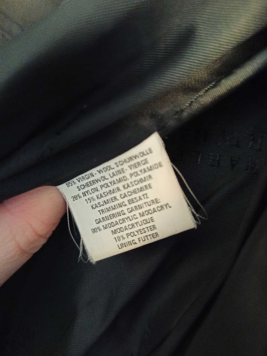 Długi klasyczny damski płaszcz wełna i kaszmir 38 40