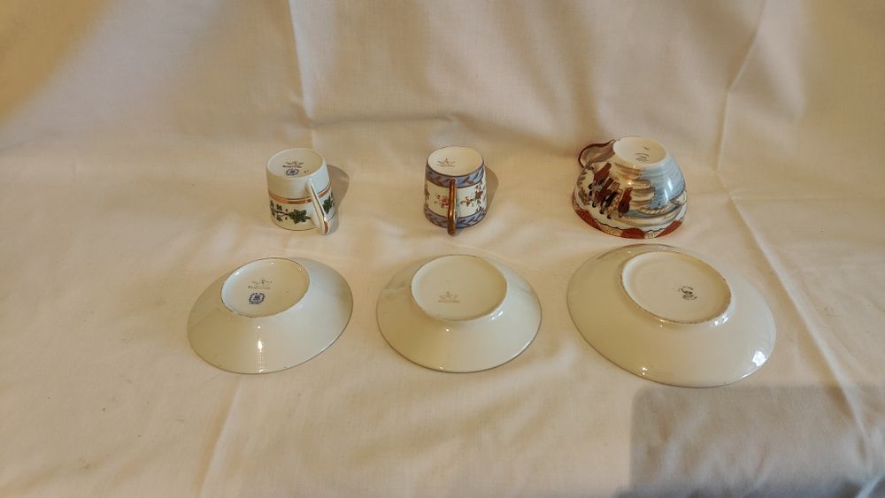 Chávenas de café e chá