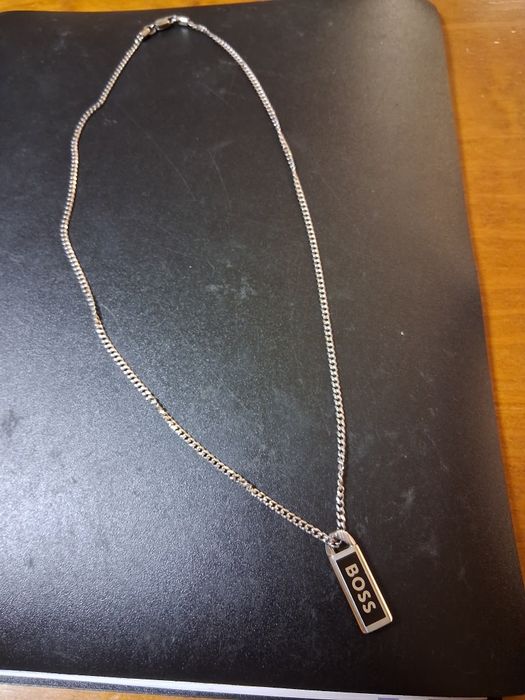 Colar de homem em Aço malha kassy emblem da Boss Jewelry