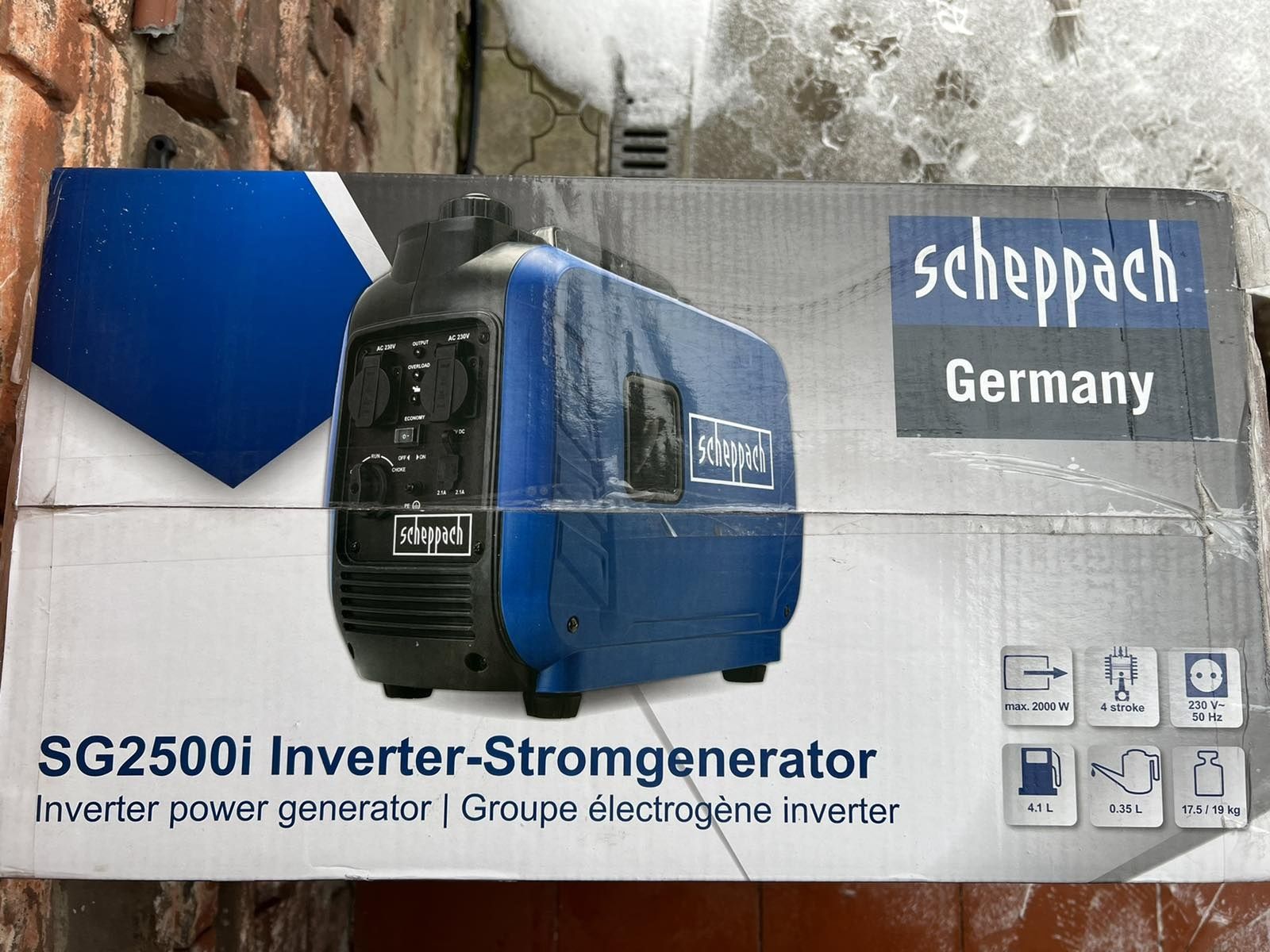 Scheppach SG2500i , інверторний генератор
