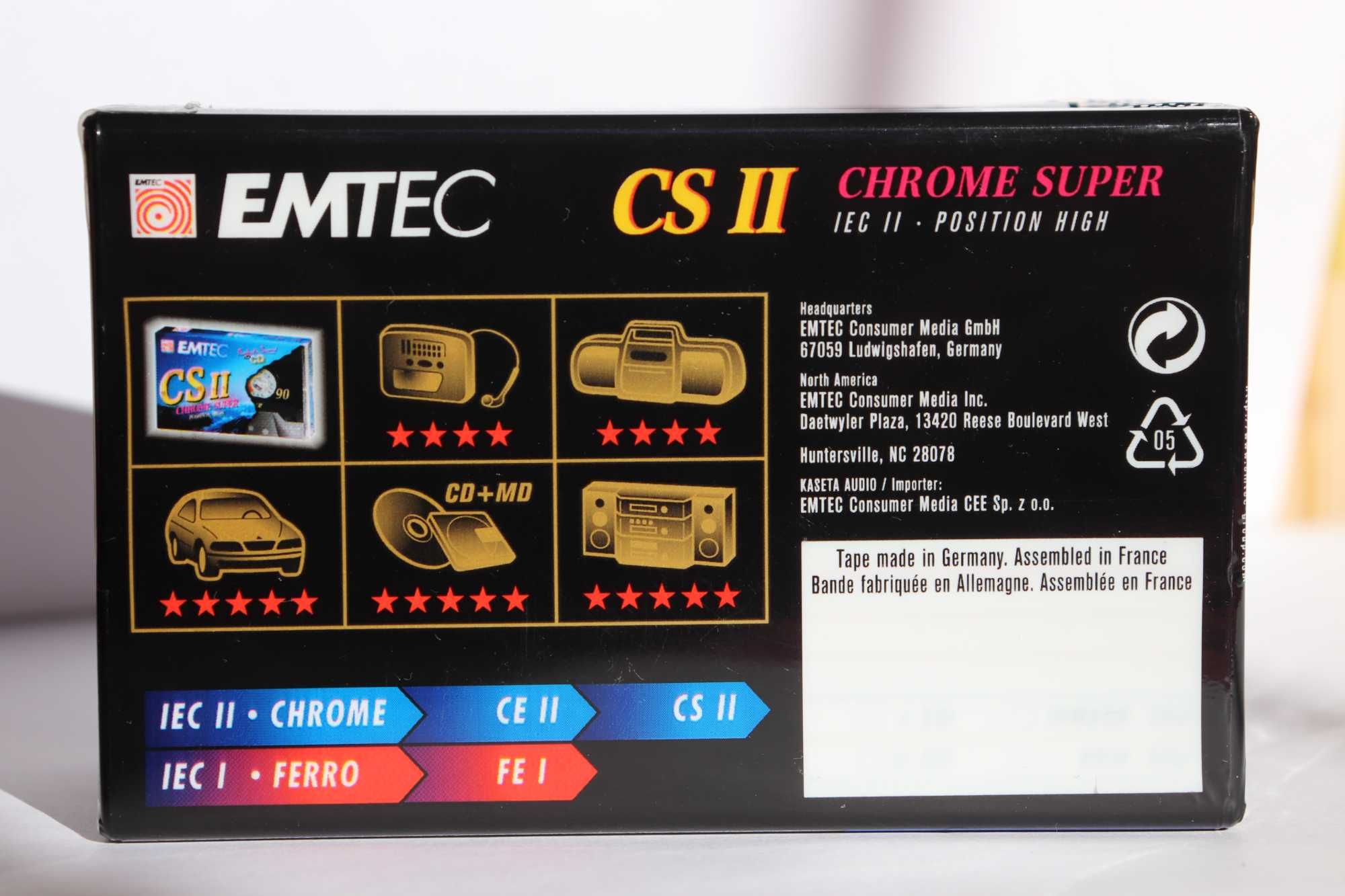Аудио кассеты EMTEC CS II 60 // TDK Superior D 60