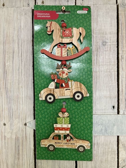 Zawieszka Świąteczna etoys, sklejka 3szt