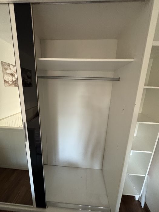 Szafa dwudrzwiowa przesówna dwa lustra