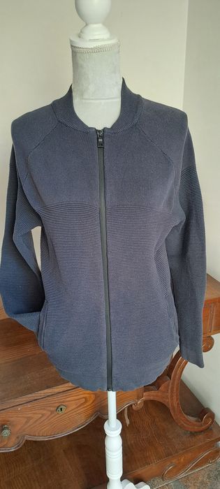 Casaco malha M azul marinho