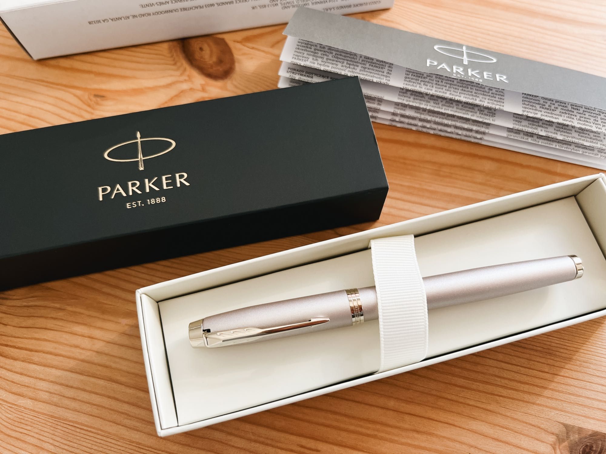 Caneta Parker IM Monochrome Champanhe