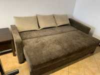 Komplet kanapa, fotel i pufa na sprzedaż razem lub oddzielnie