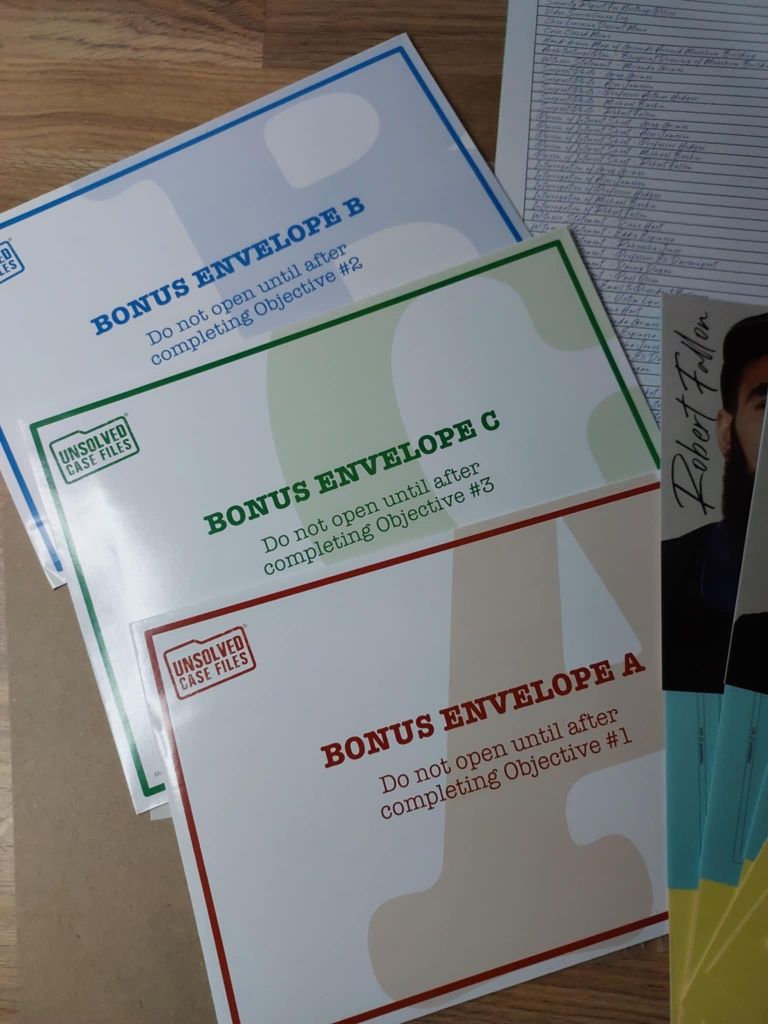 Gra detektyw Unsolved case files