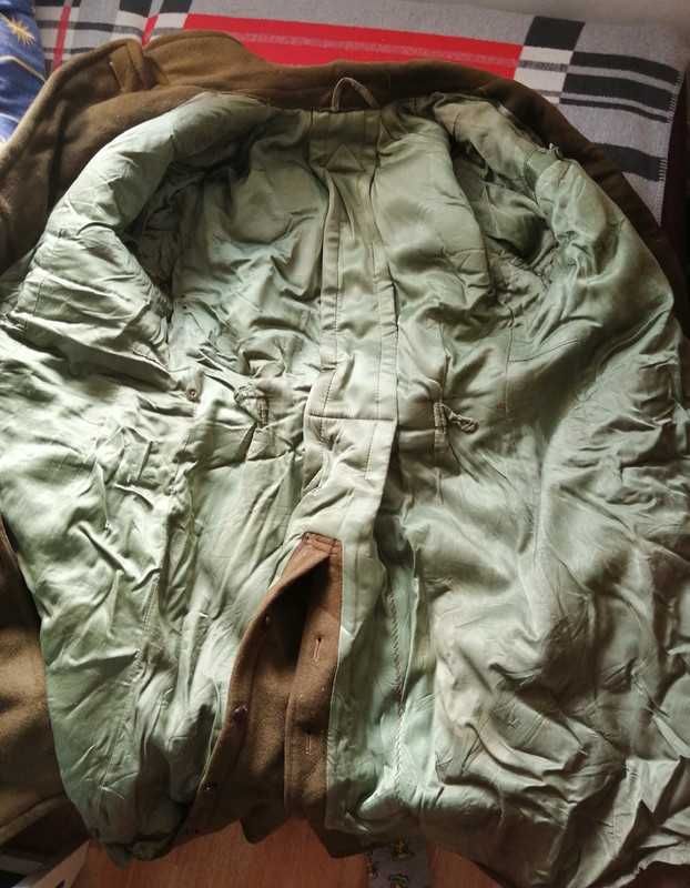 płaszcz wojskowy PRL military punk retro vintage biały kruk zabytek