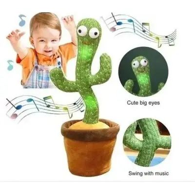 Интерактивная игрушка говорящий танцующий Кактус Dancing Cactus