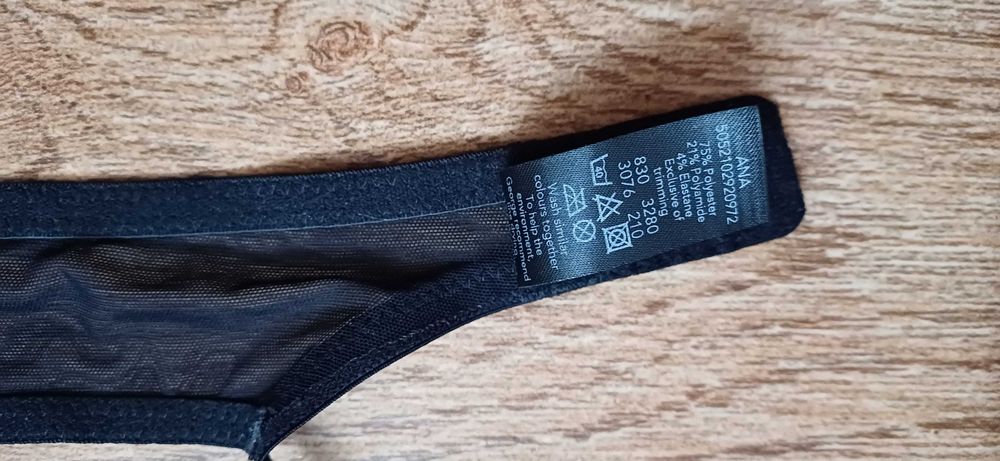 Czarno biały biustonosz George r. 75 A