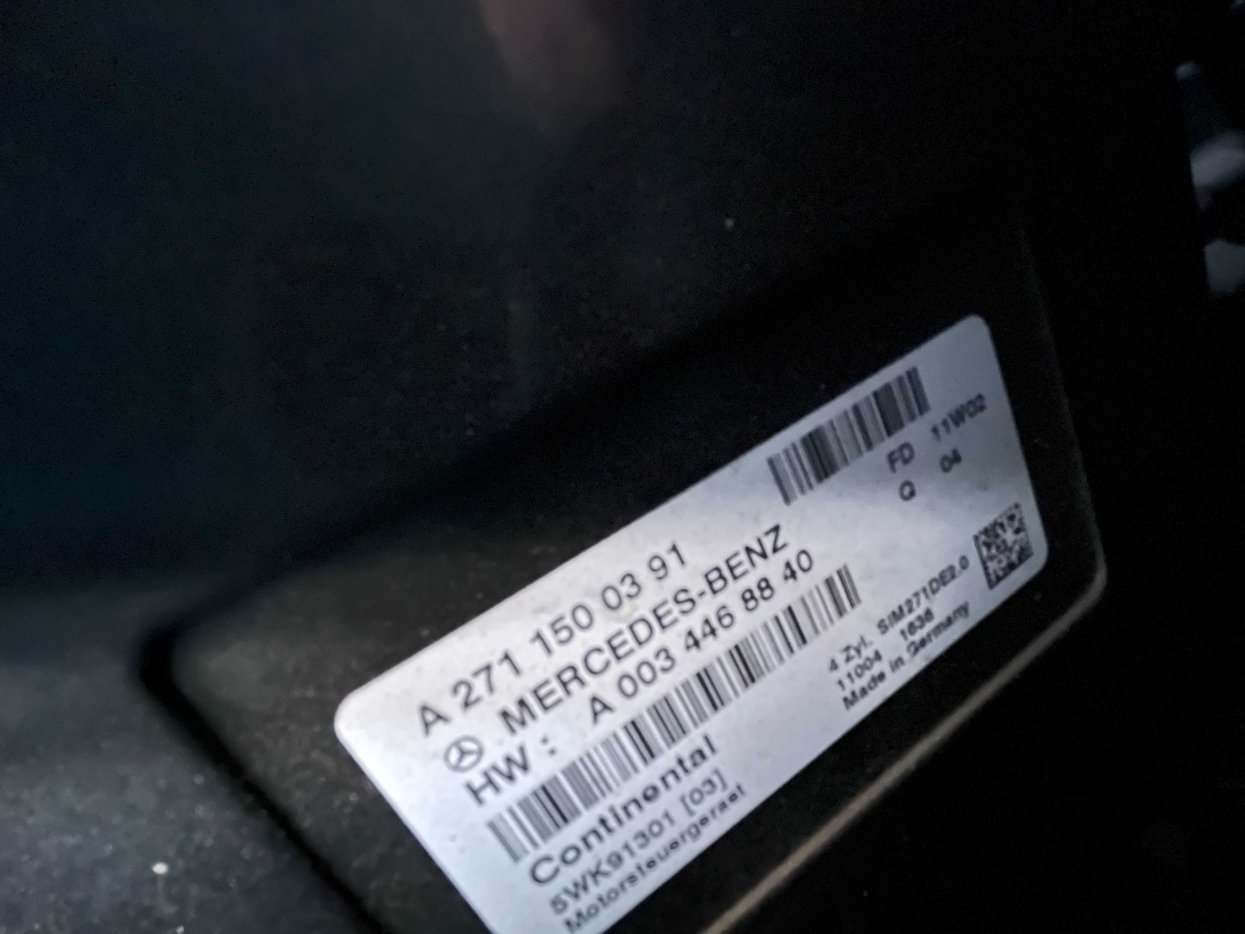 Sterownik silnika A271.150.0391 Mercedes W212 E klasa 1.8 CGI