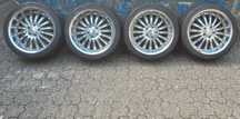 Chromowane alufelg marki F5 5x115 ET35 R19 opony letnie 255/40Z R19
