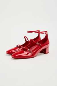 Туфлі жіночі червоні в стилі Мері ZARA NEW