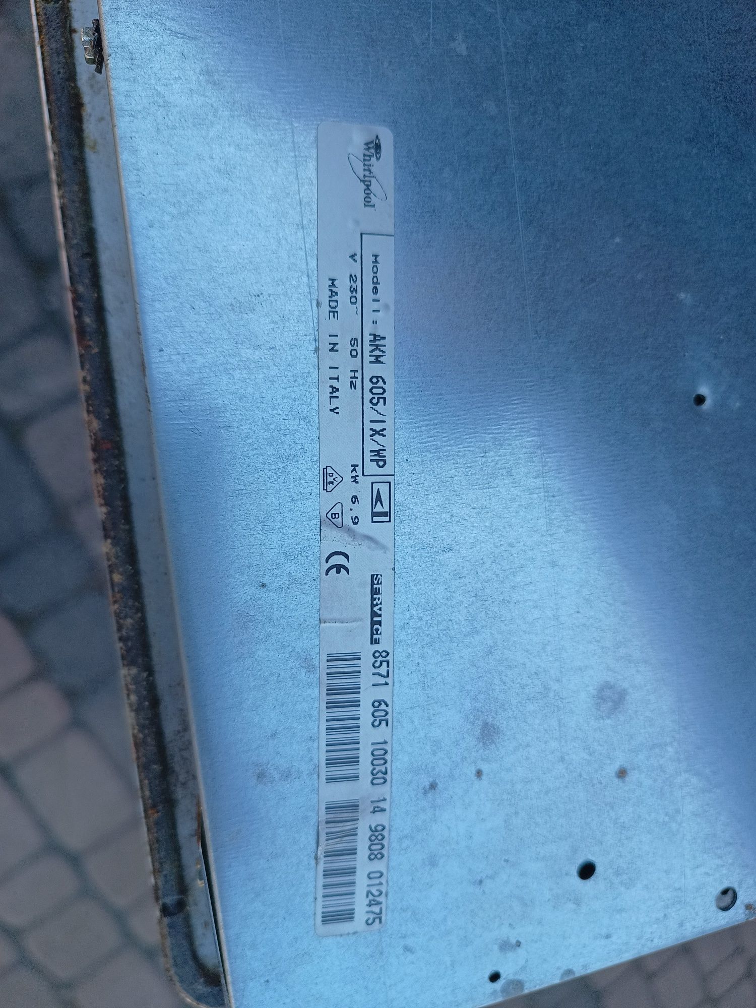 Piekarnik z płytą elektryczną whirlpool i szafka do wyczyszczenia