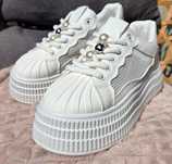 Białe Sneakersy Damskie