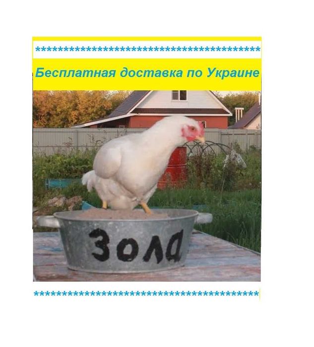 зола, пепел для кур зольные ванны от клещей и блох, эко удобрение