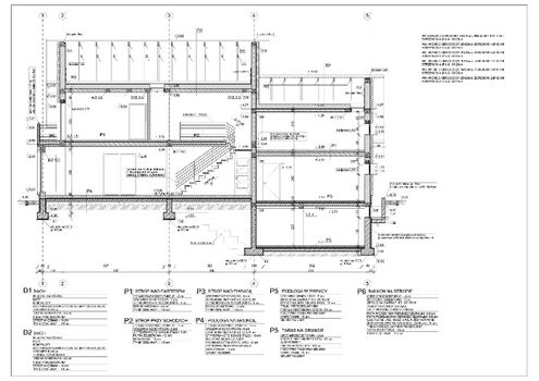 Projekty, rysunki techniczne, budownictwo, architektura, Autocad 2D