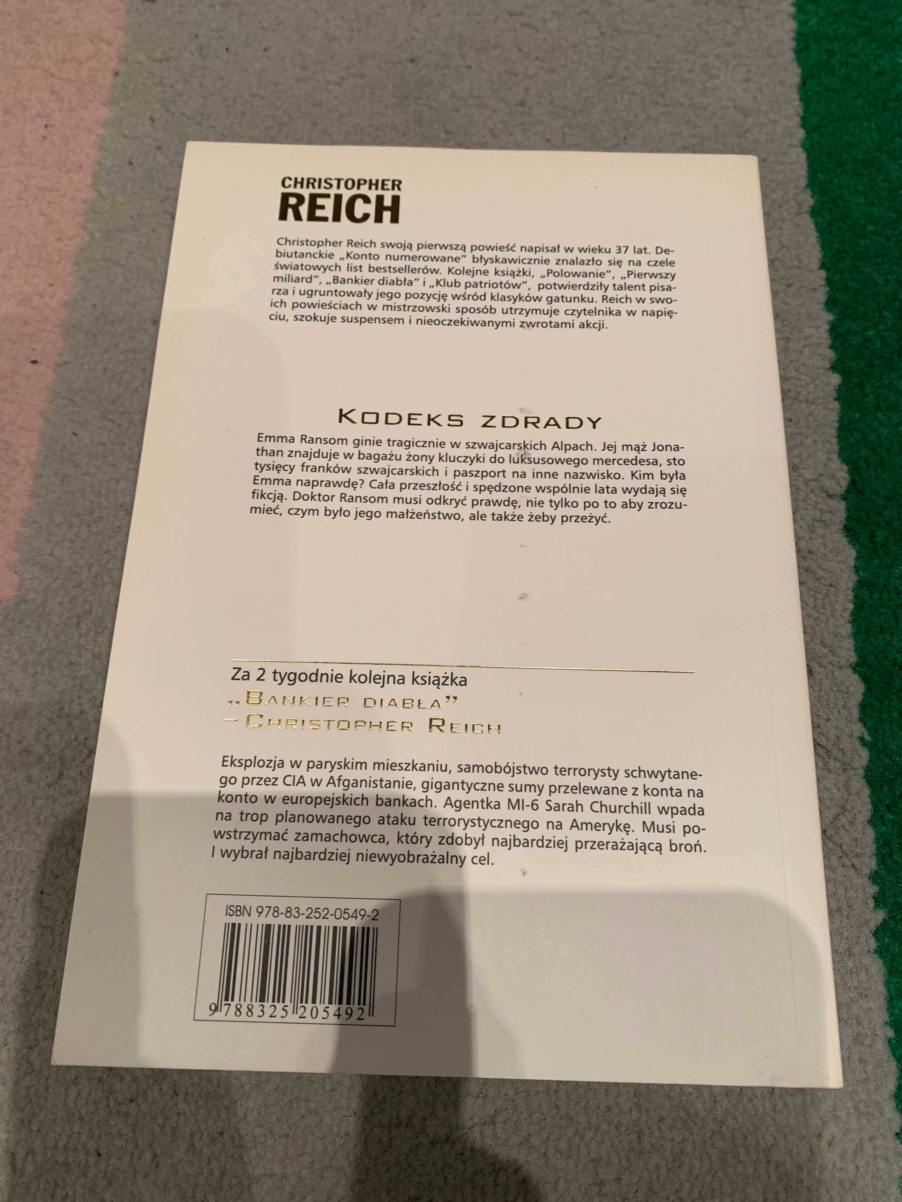Kolekcja sensacji Kodeks Zdrady Christopher REICH