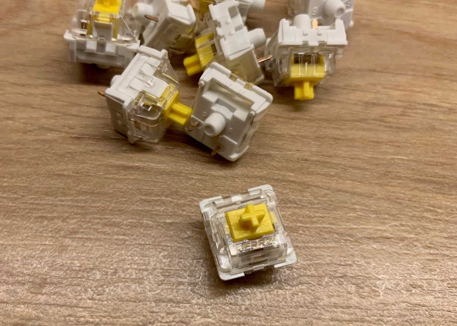 Жовті свічі switches JERRZI для механічної клавіатури