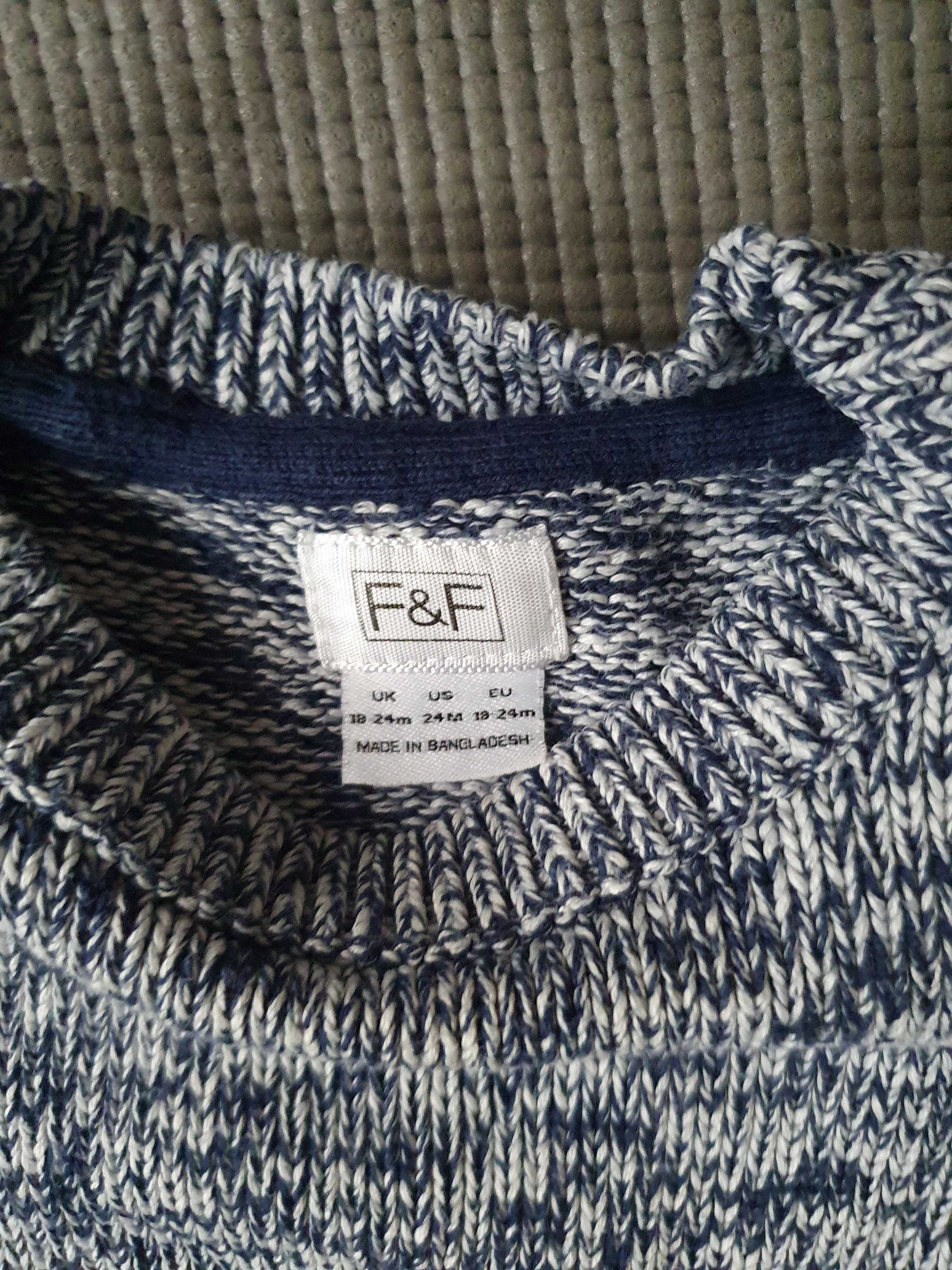 Sweterek dziecięcy melanż F&F
