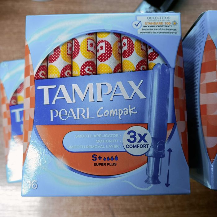 5x Tampax Pearl Compak Super Plus tampony