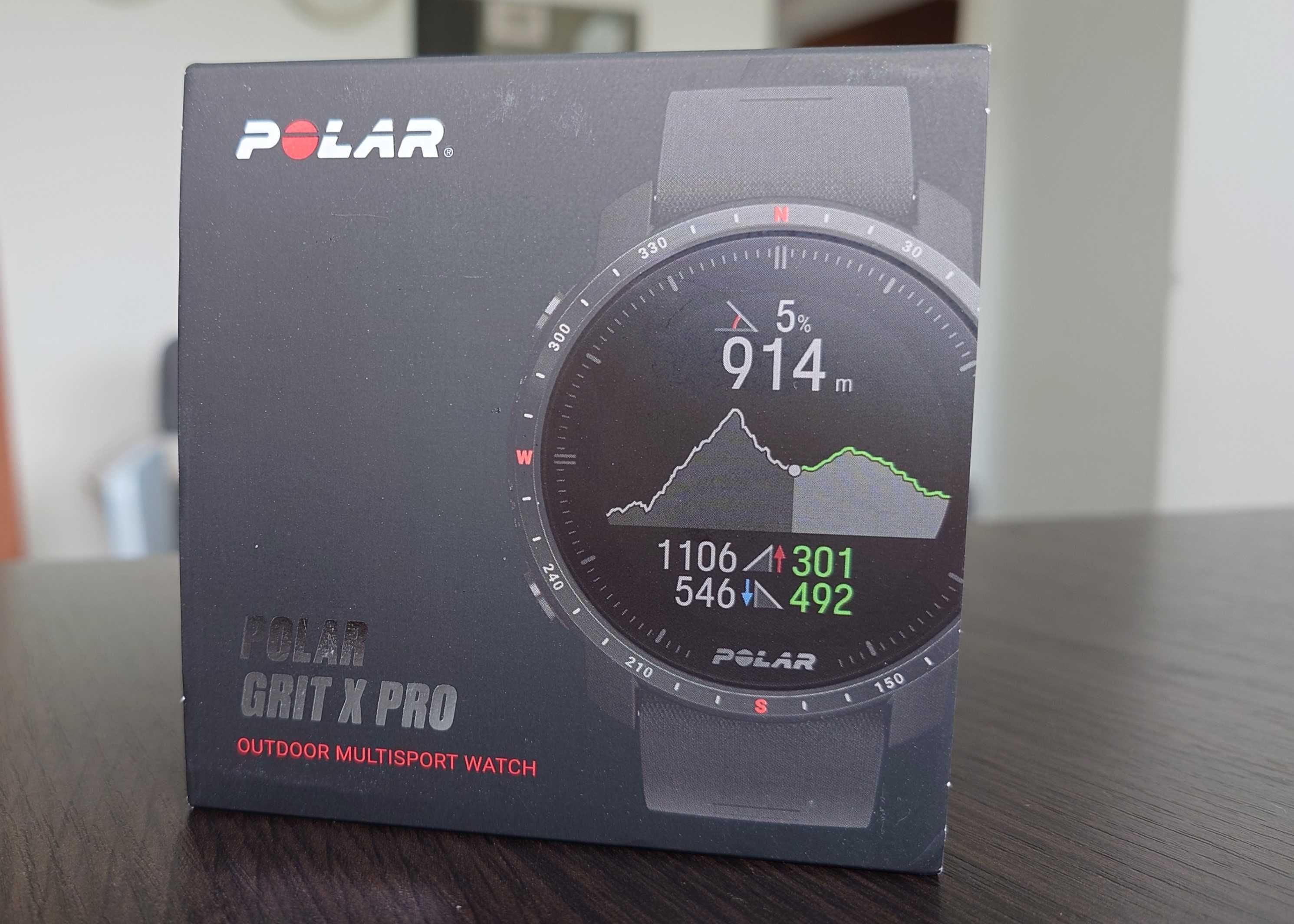 Zegarek sportowy Polar Grit X Pro czarny NOWY Gwarancja 36 miesięcy