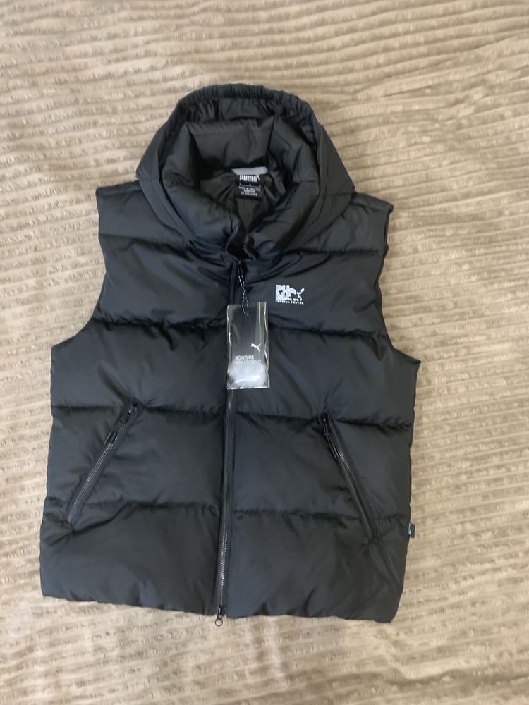 Пуховой Жилет  Безрукавка PUMA  98-152 ростЖенский Р XS-XXL,