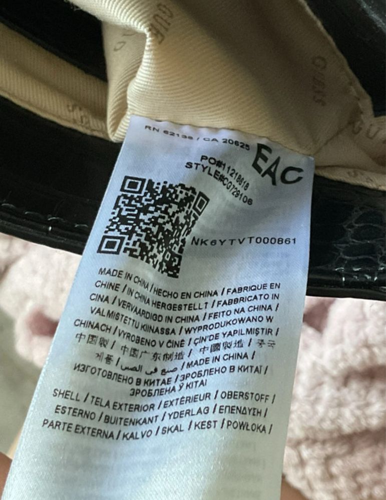 Guess torebka shopperka czarna