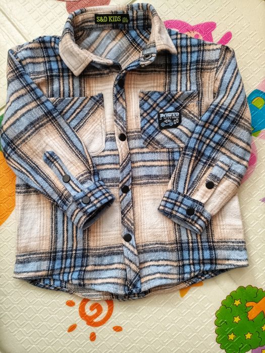 Тепла рубашка на кнопках