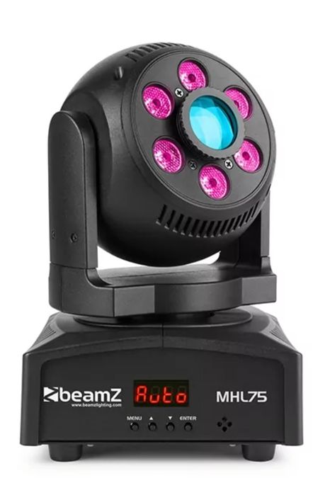 8 UNIDADES BEAMZ Moving Head MHL75 Hybrid Spot/Wash