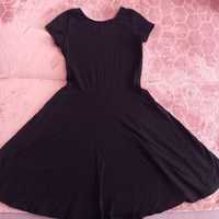 Czarna sukienka z bawełny c&a 158/164