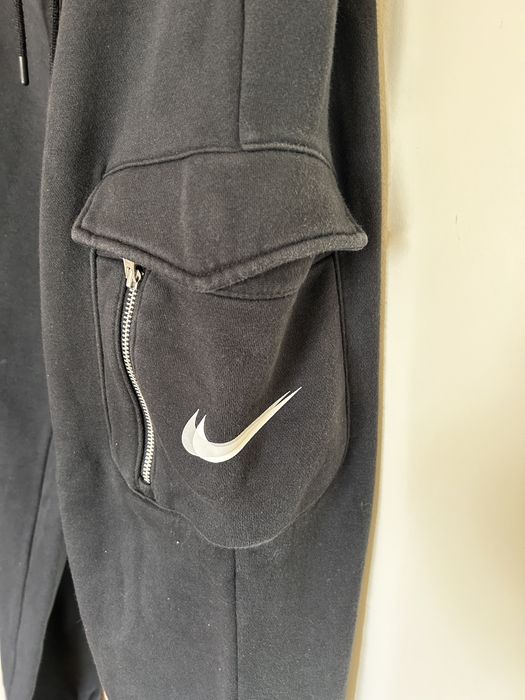 Calças jogger cardadas pretas, Nike
