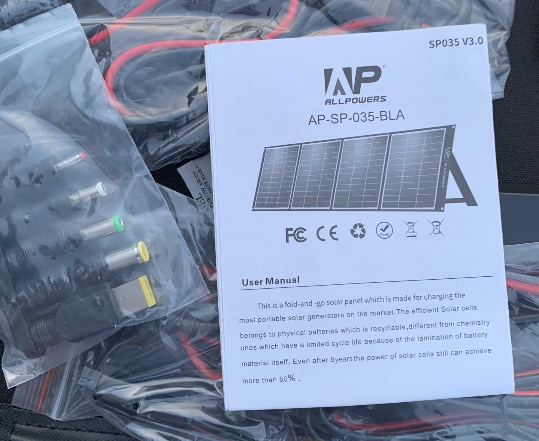 _ _ _ _ _ _ _ _ _ _ _ _ _  Panel słoneczny składany Allpowers 18V 200W