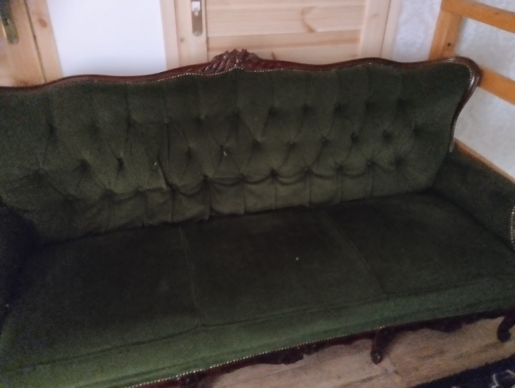 Zestaw sofa i dwa fotele styl ludwikowski