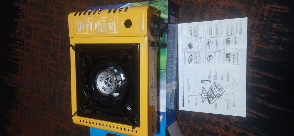 Плита газова портативна FR PG-01 жовта з перехідником