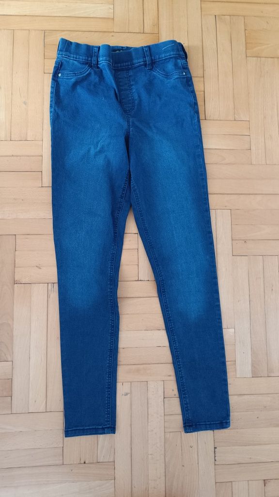 Spodnie jeansy gumka w pasie f&f damskie rozmiar 38
