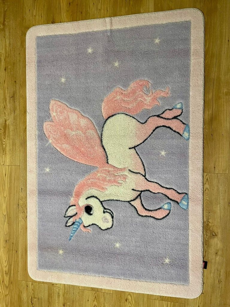 Dywan unicorn/jednorożec dla dziewczynki