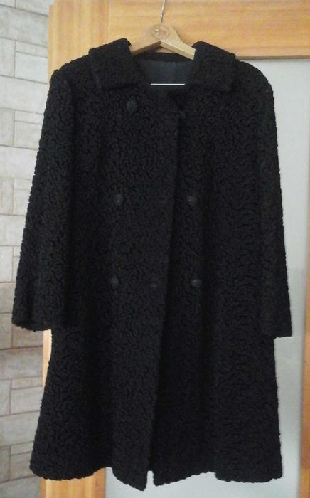 Casaco comprido senhora em pele Astracan